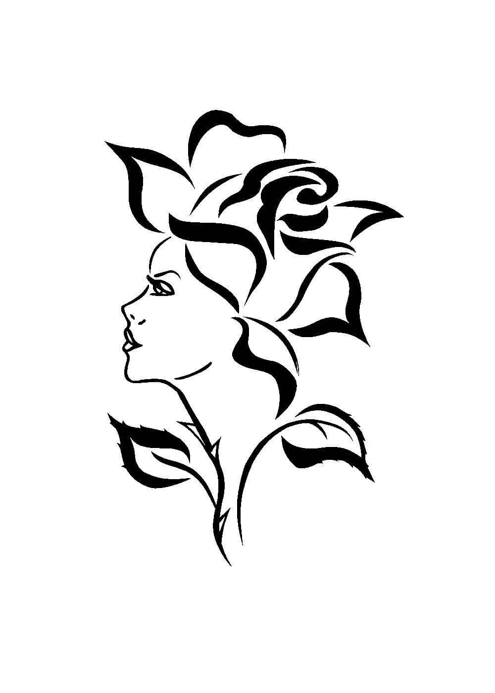 Трафареты людей для декора