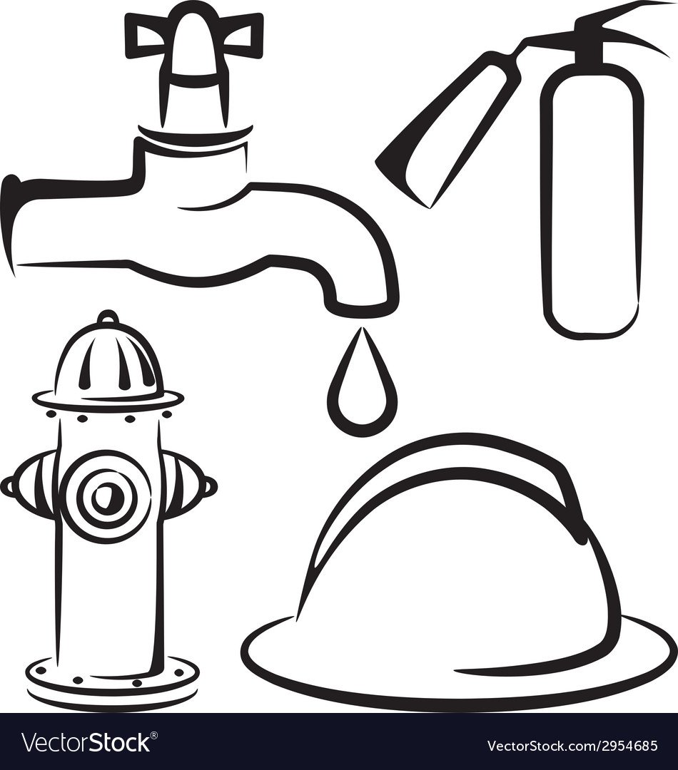 Каска пожарного раскраска для детей