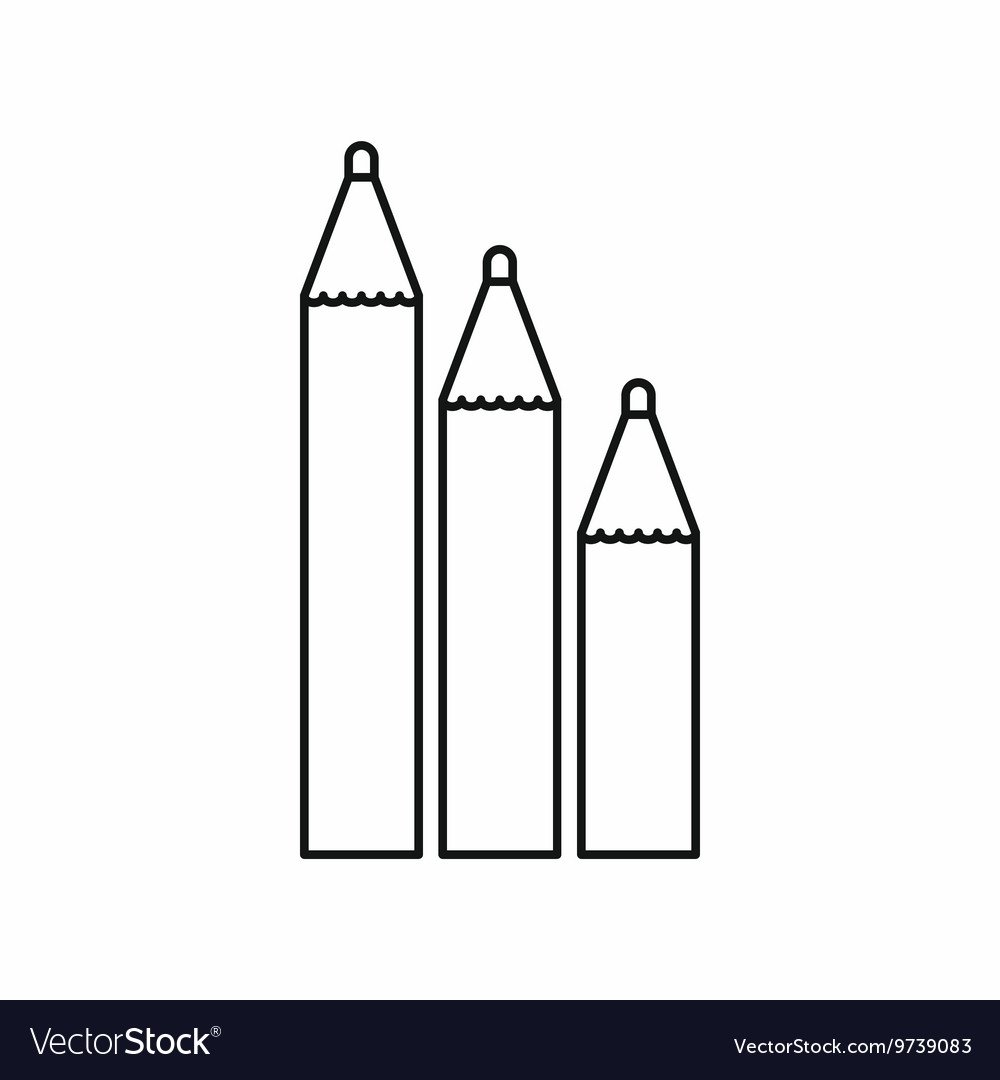 Карандаши разные по длине