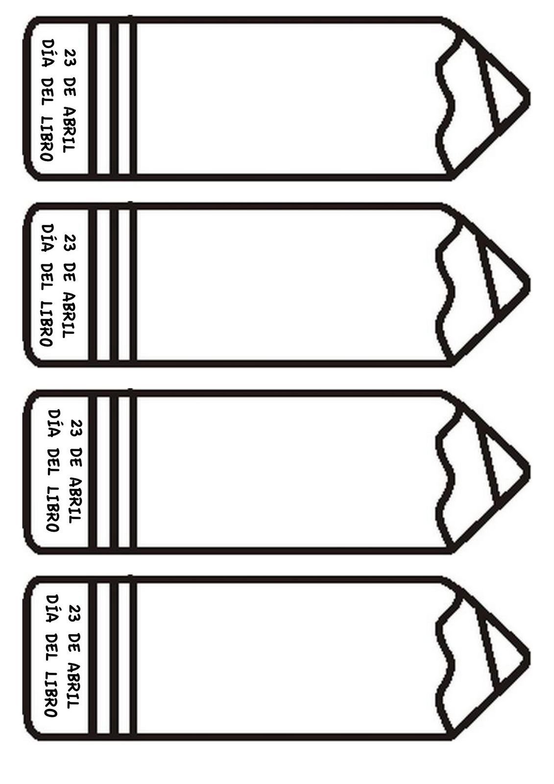 Трафарет закладки для книг