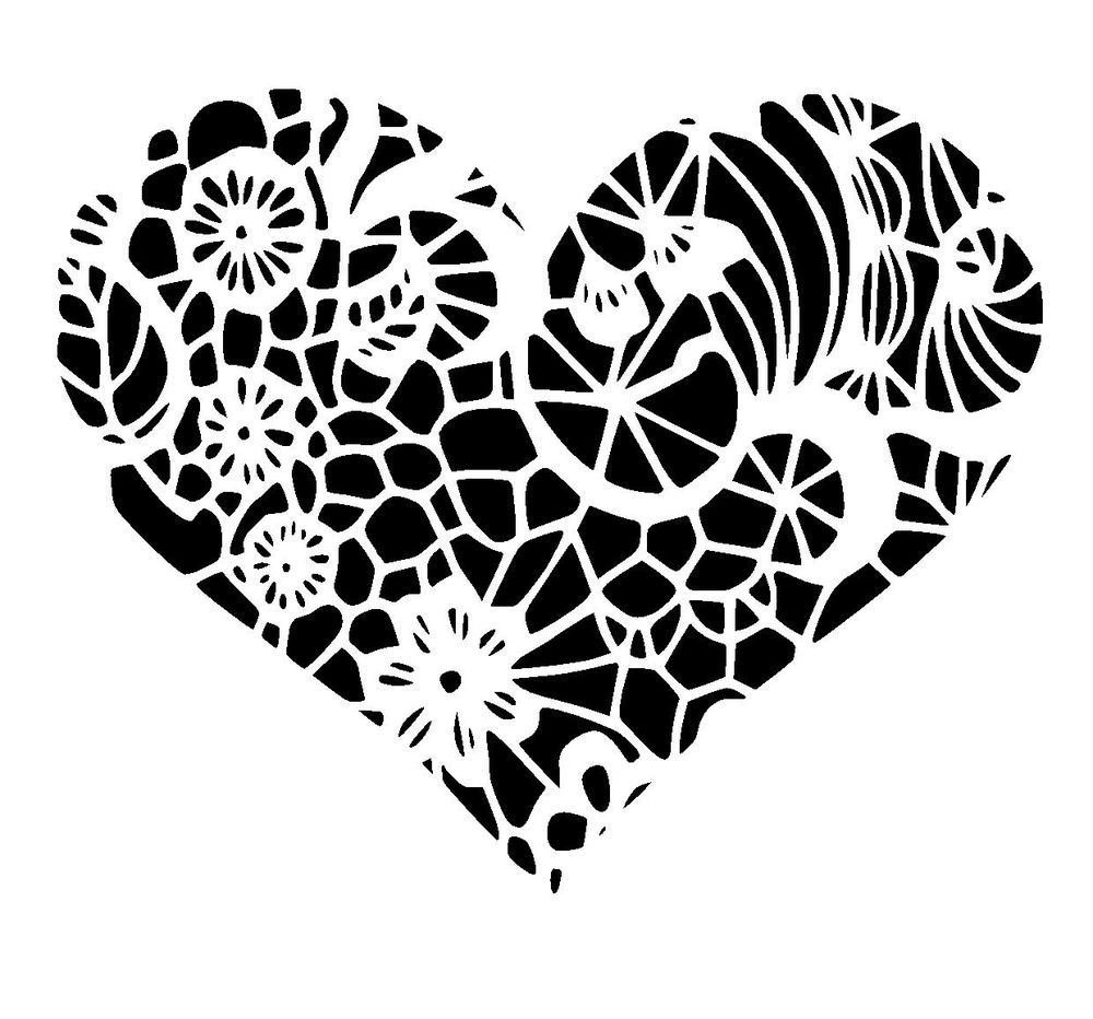 Кружево трафарет