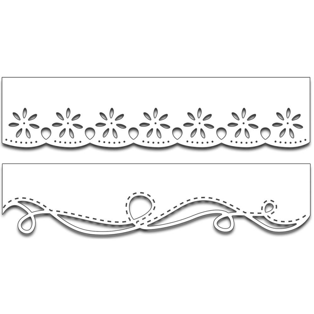 Трафарет кружево для скрапбукинга