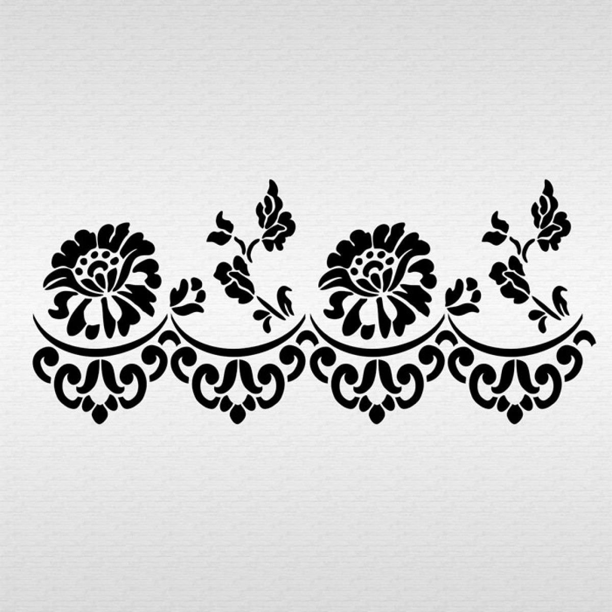 Трафарет кружево для декора