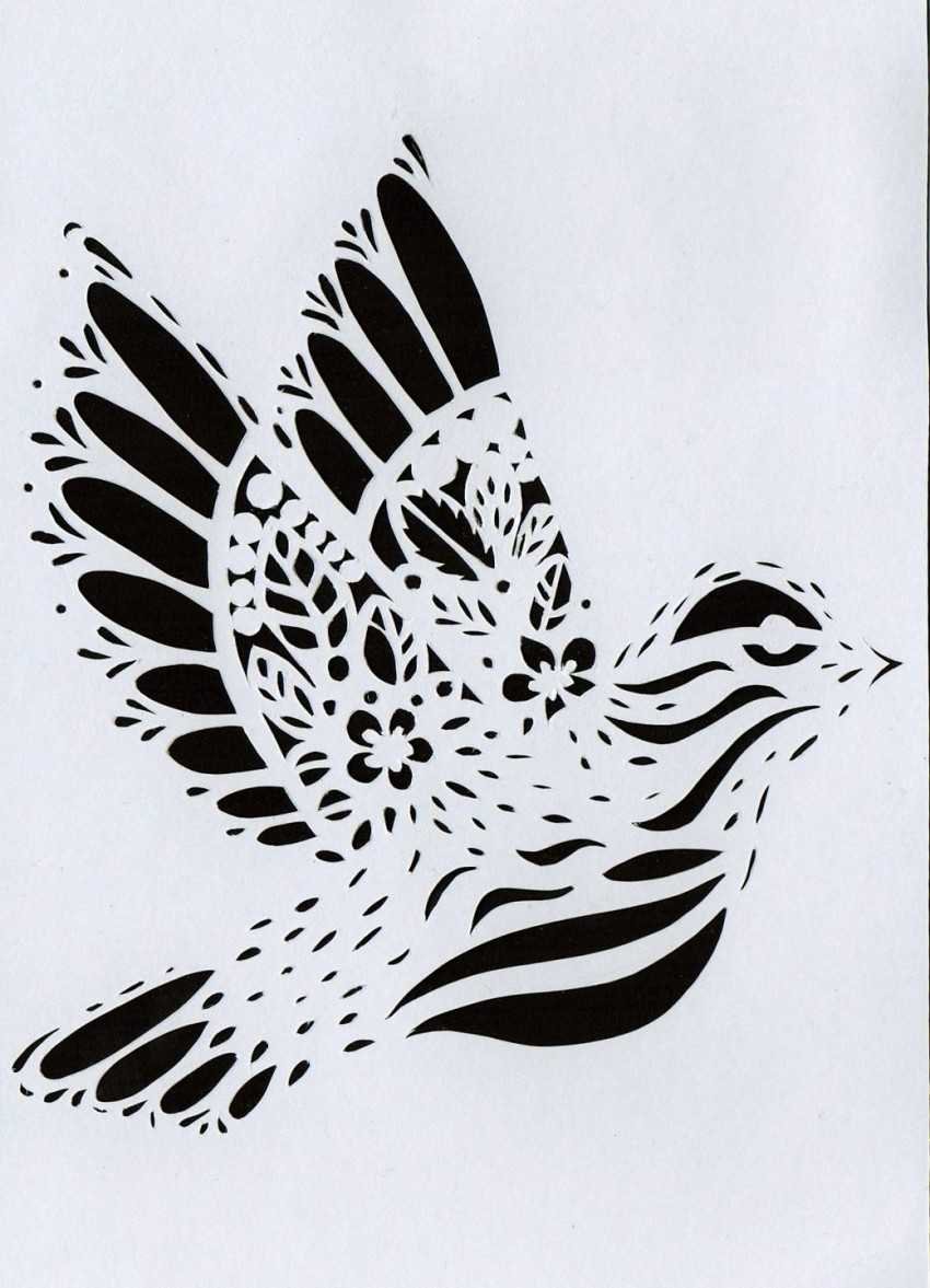 Вытынанки птицы