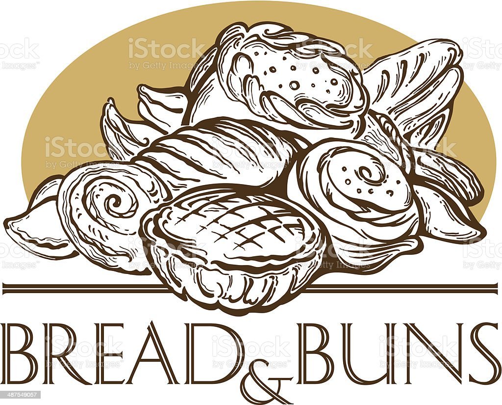 Выпечка черно белая