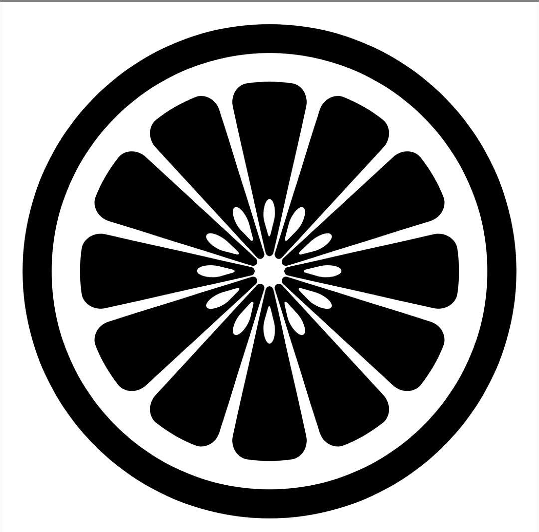 Апельсин силуэт