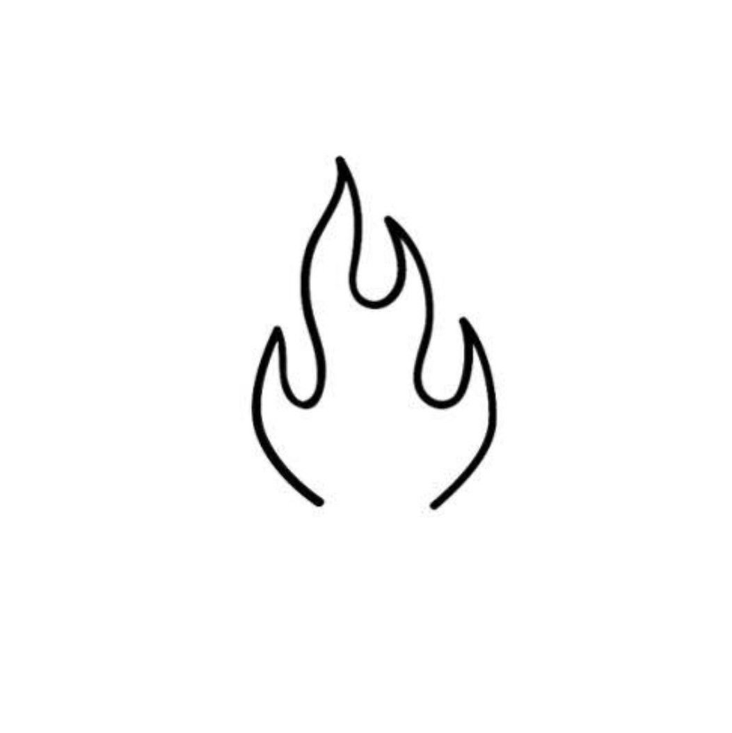 Огонь тату маленькие