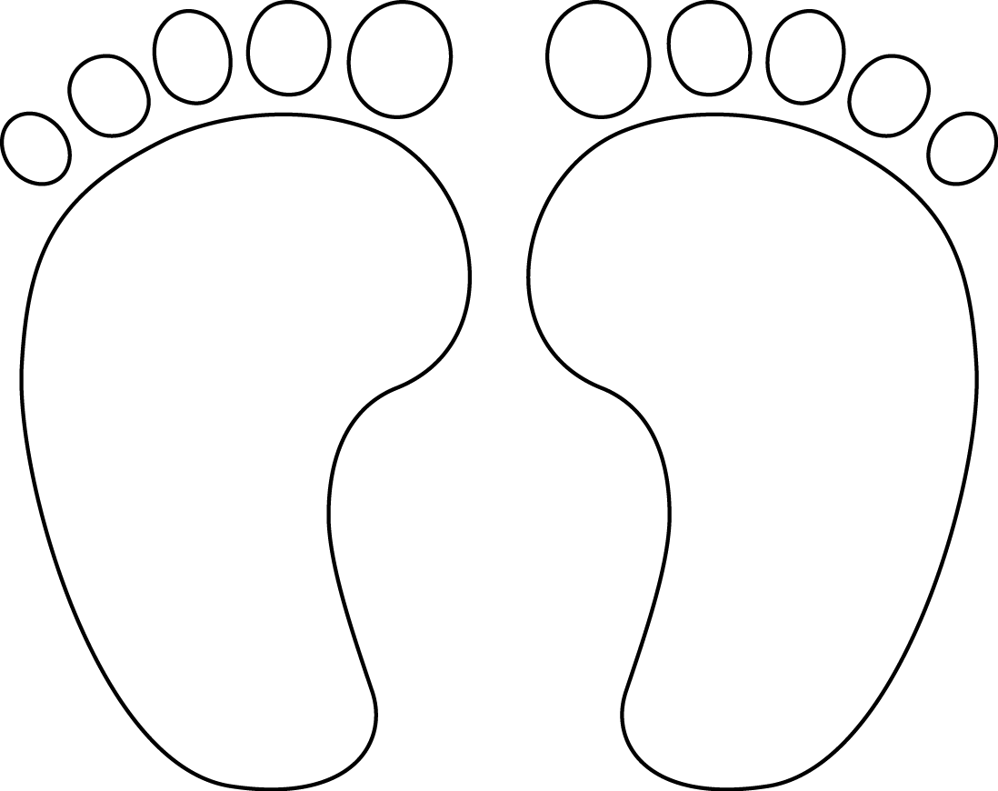Трафарет ступни