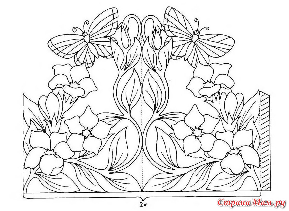 Трафареты для витражной росписи по стеклу