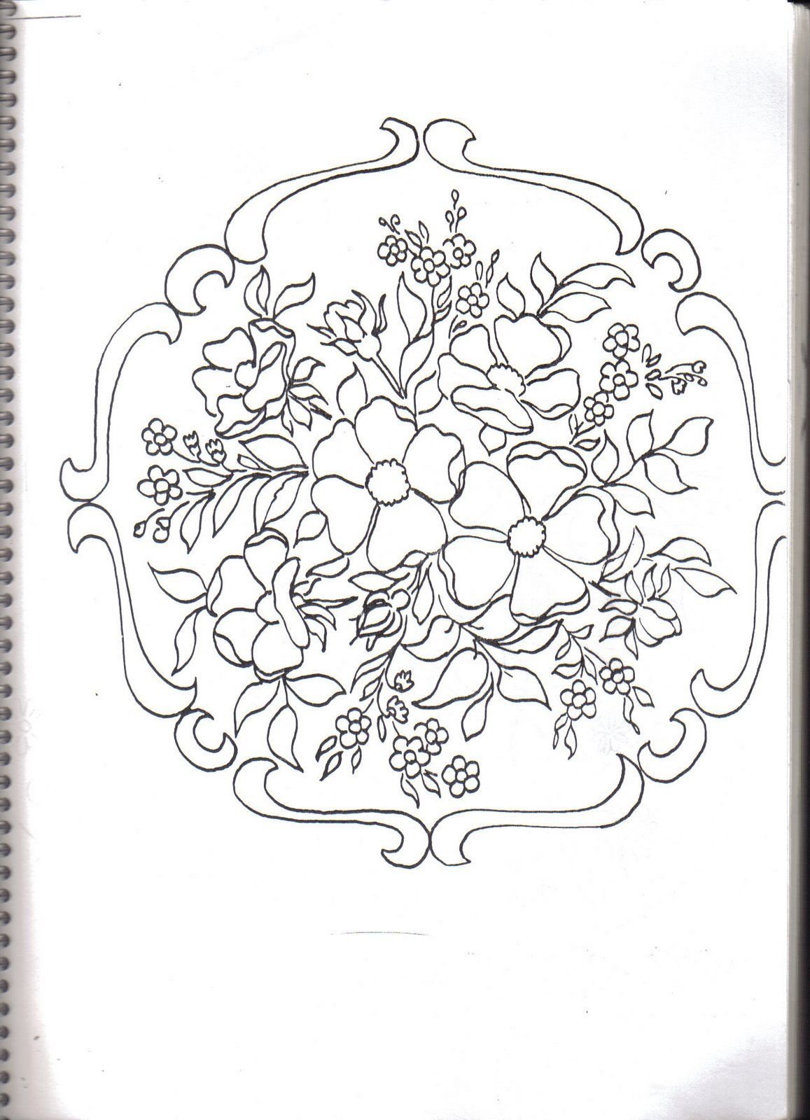 Трафарет подноса для росписи