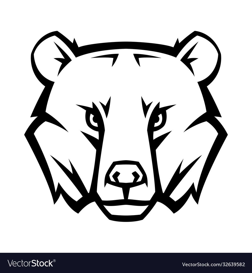 Голова медведя стилизация