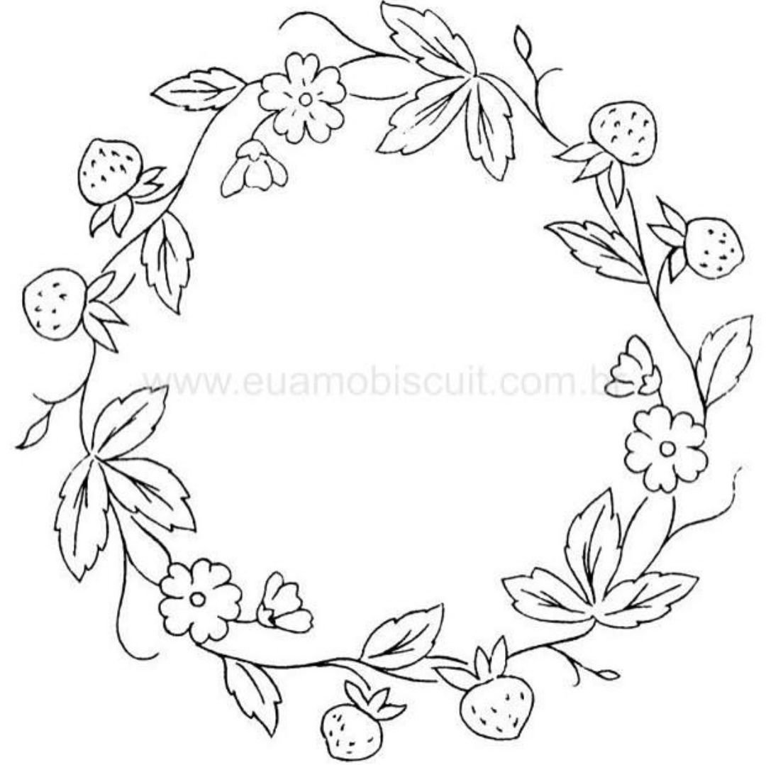 Осенний венок раскраска