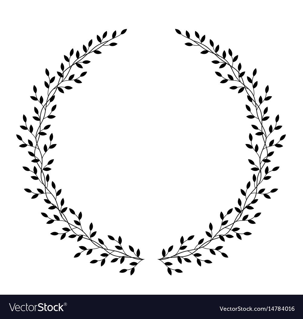 Силуэт пасхального венка