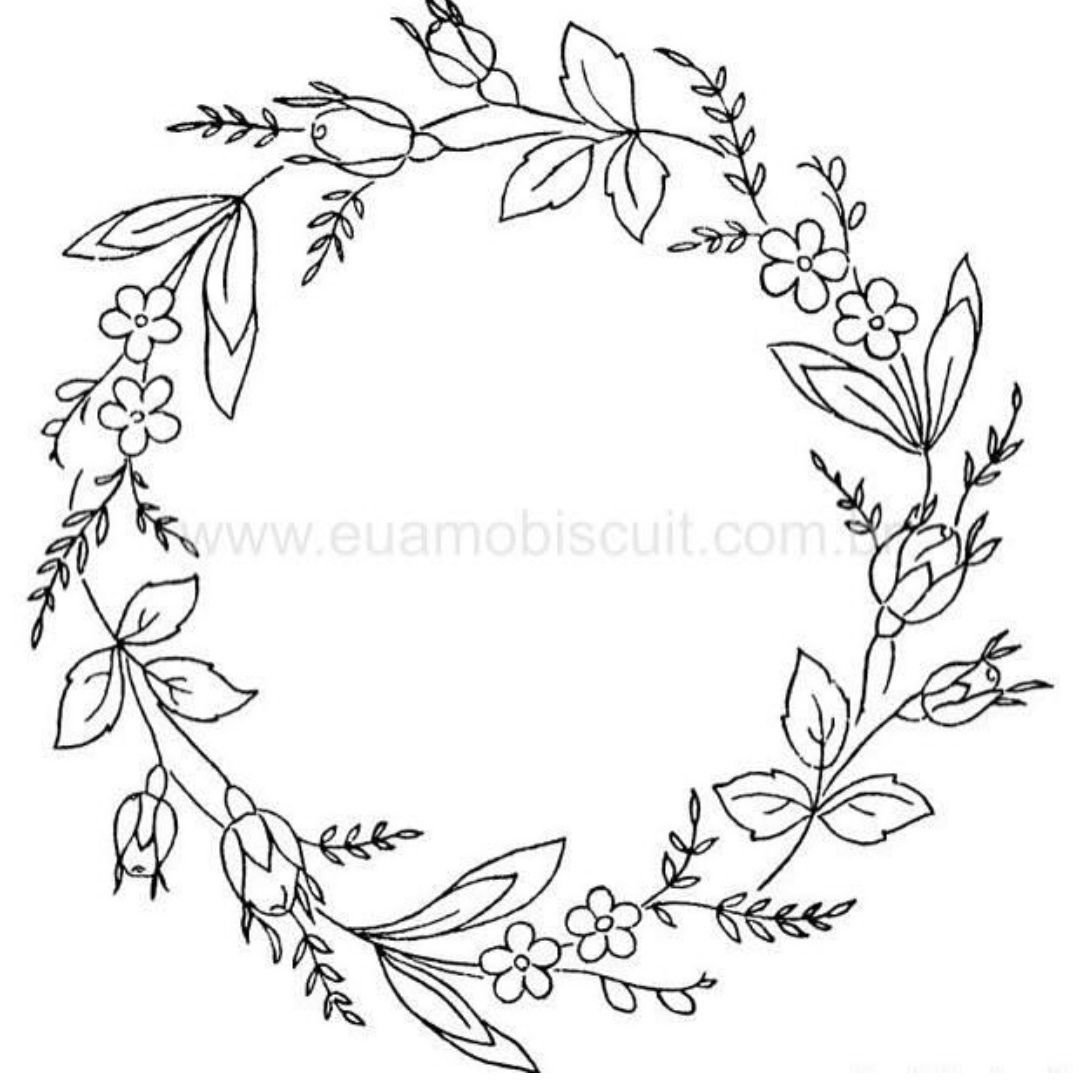 Вышивка гладью венки