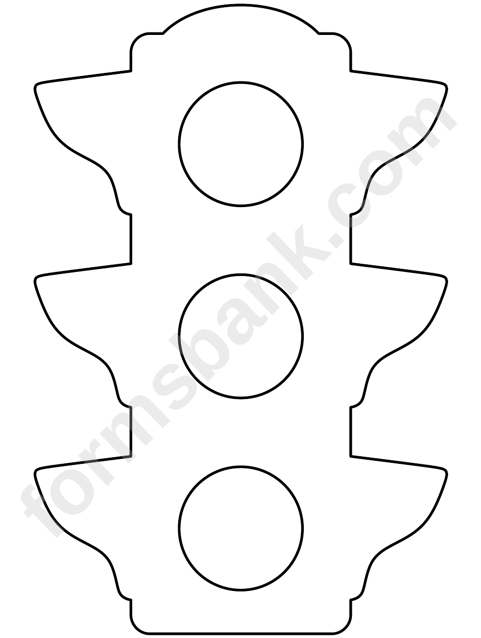 Шаблон контур светофора