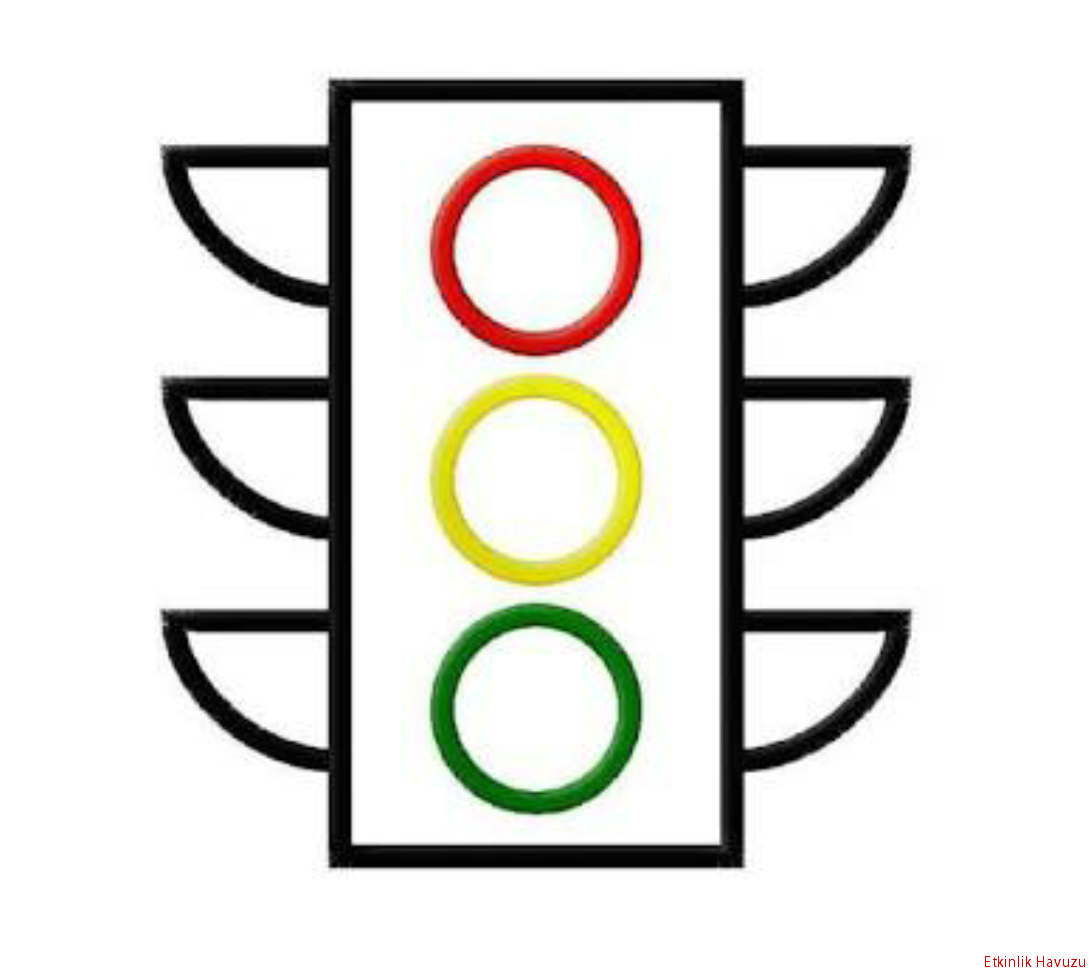 Светофор контур для детей