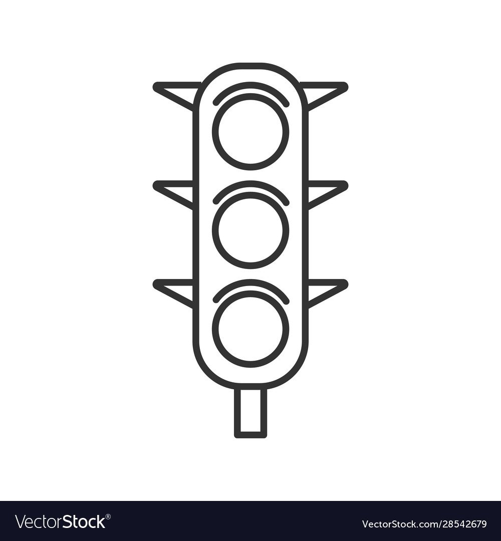 Трафарет светофора для детей