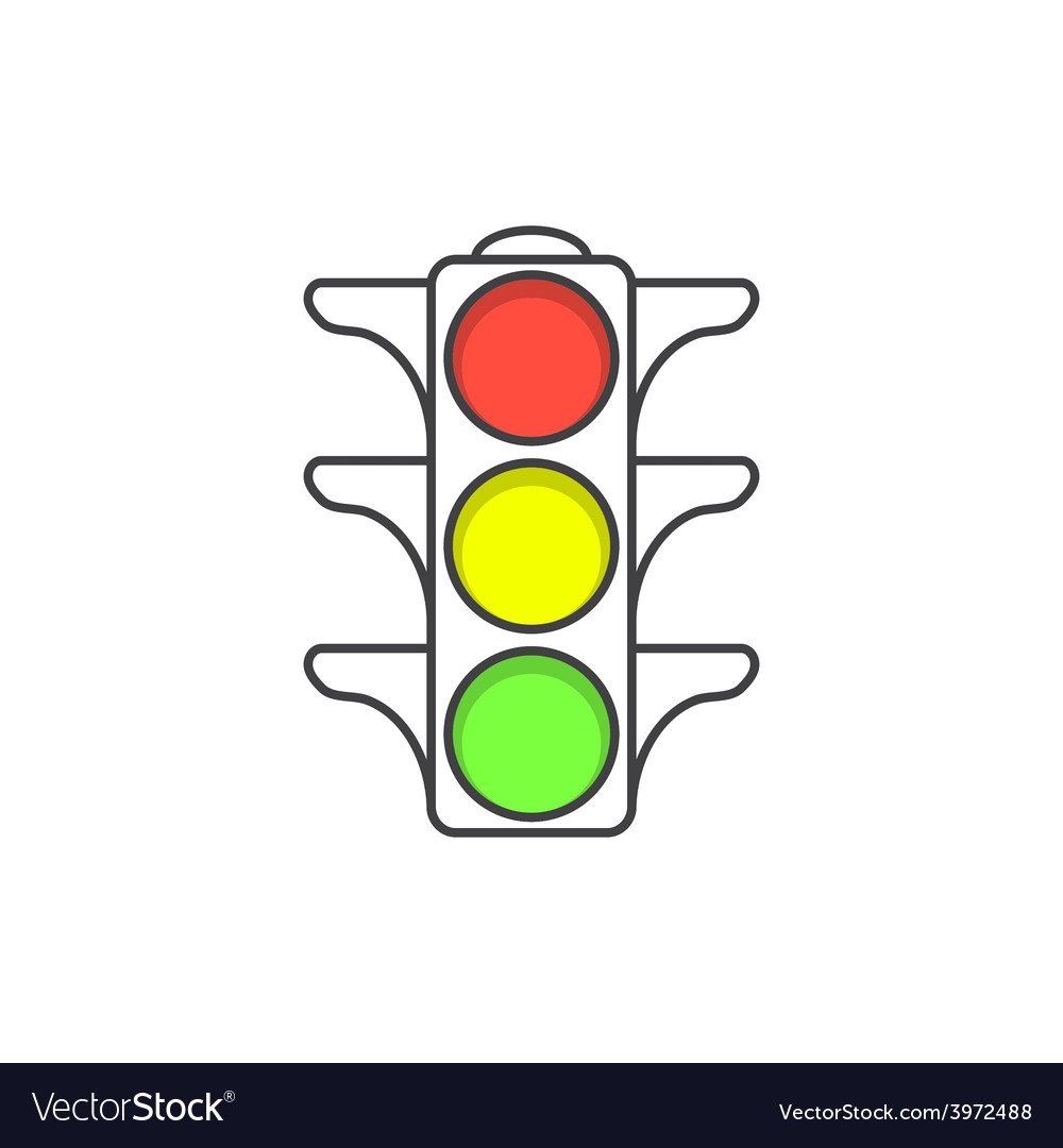 Светофор раскраска для детей