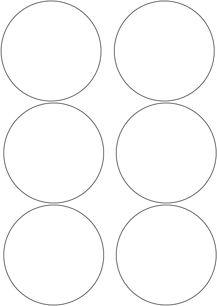 Круг трафарет для вырезания