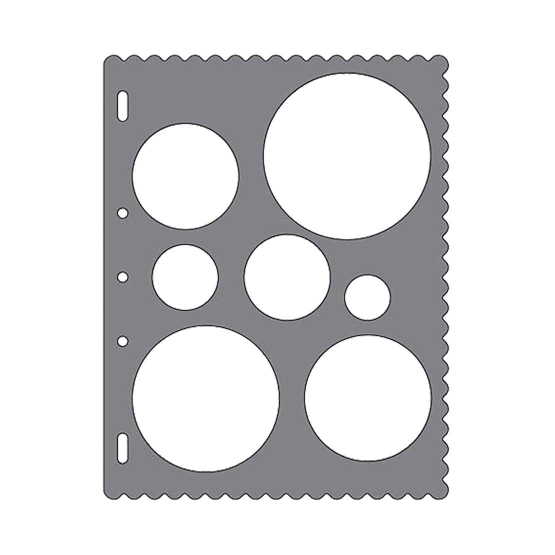 Трафарет круги для вырезки