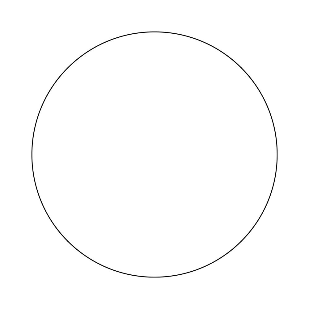 Трафарет круги разных диаметров