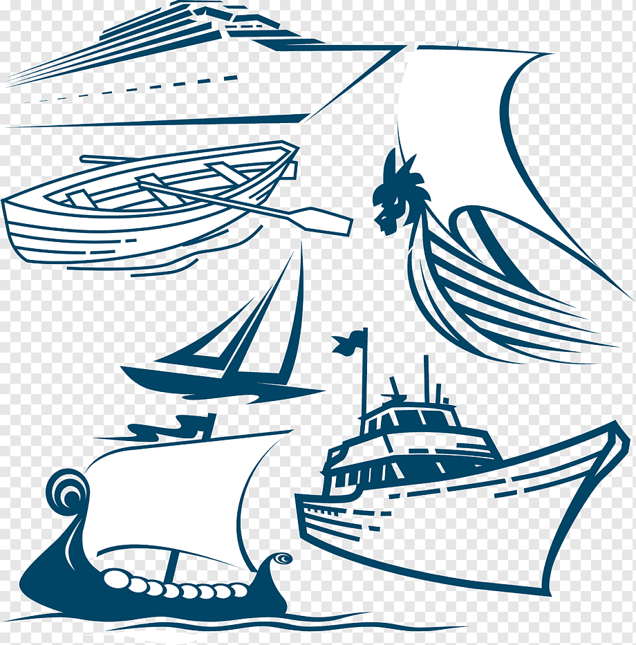 Трафарет парусника для детей