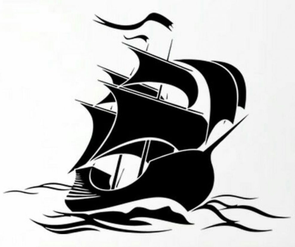 Трафареты для декора морская тематика