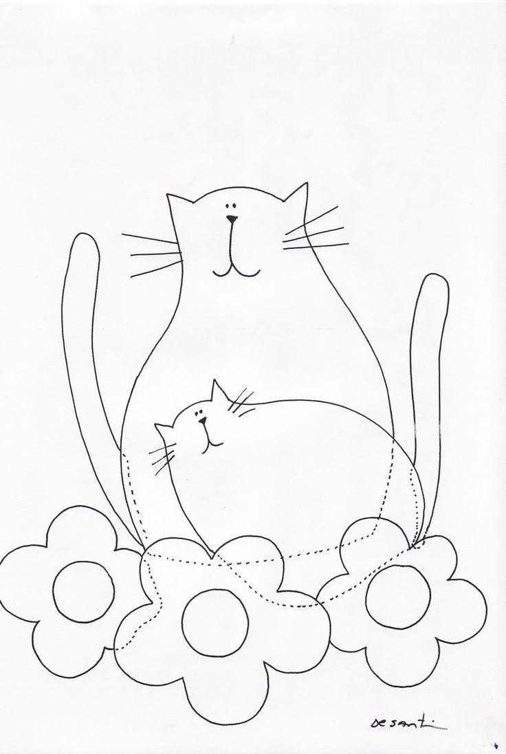 Рисунки для аппликации из ткани