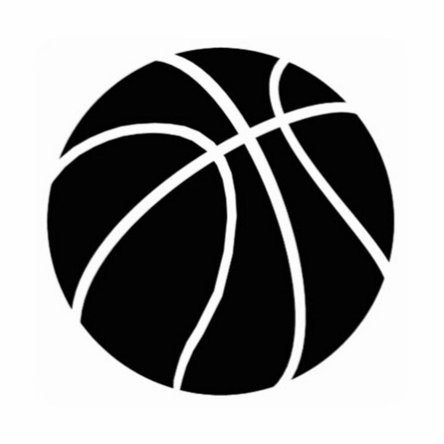 Черно белый баскетбольный мячик