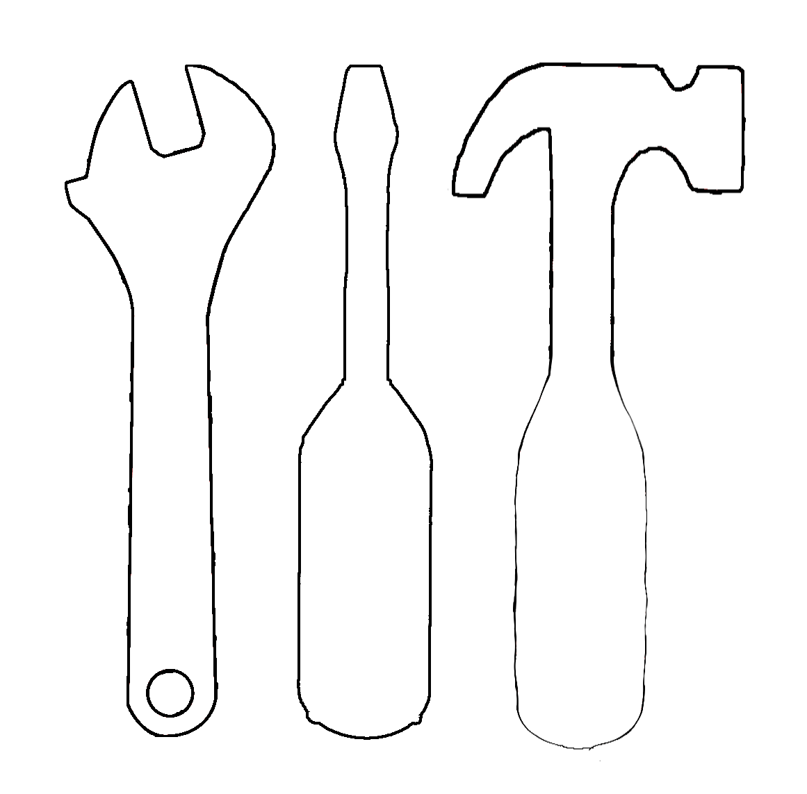 Перекрещенные молоток и отвертка