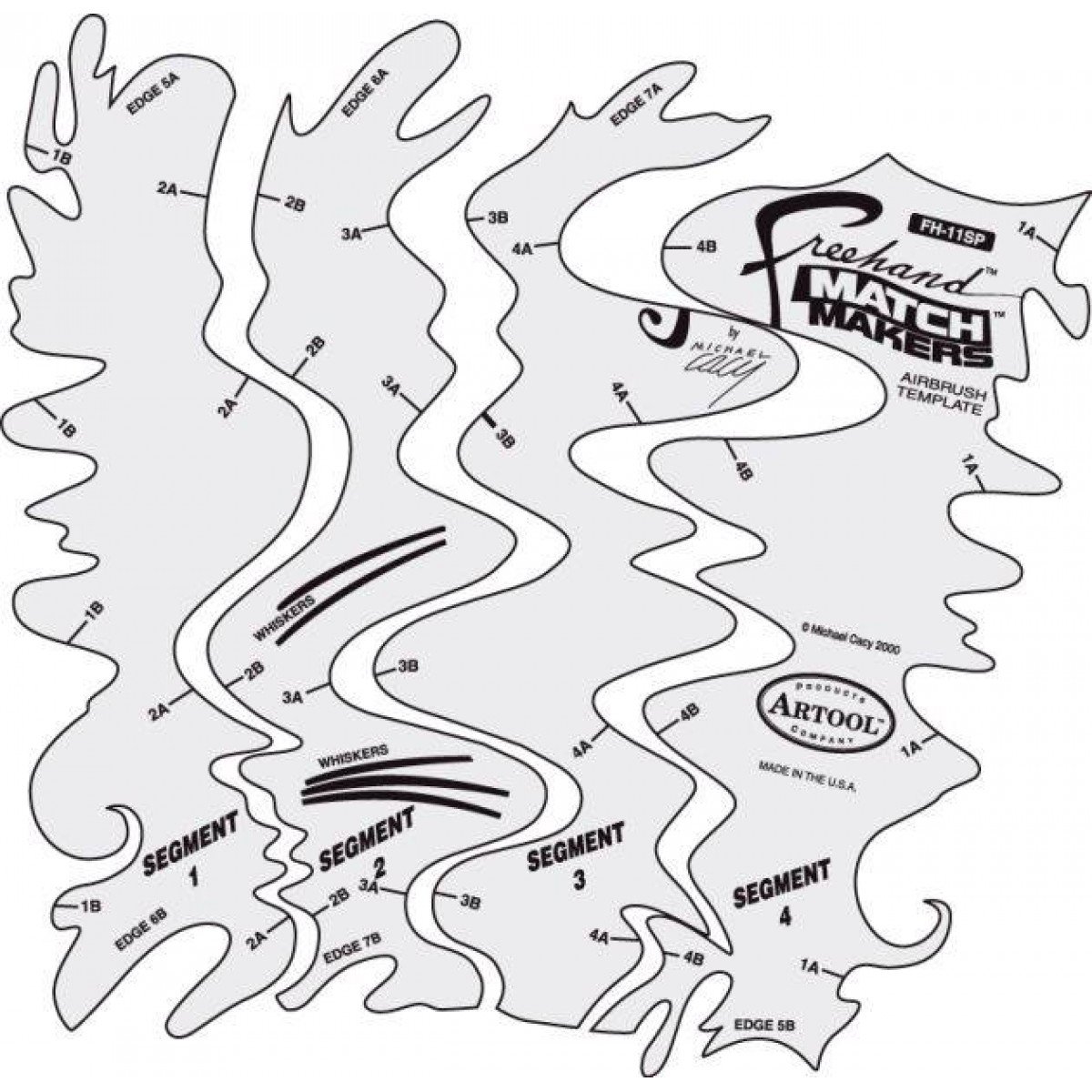 Трафарет черепа для аэрографии