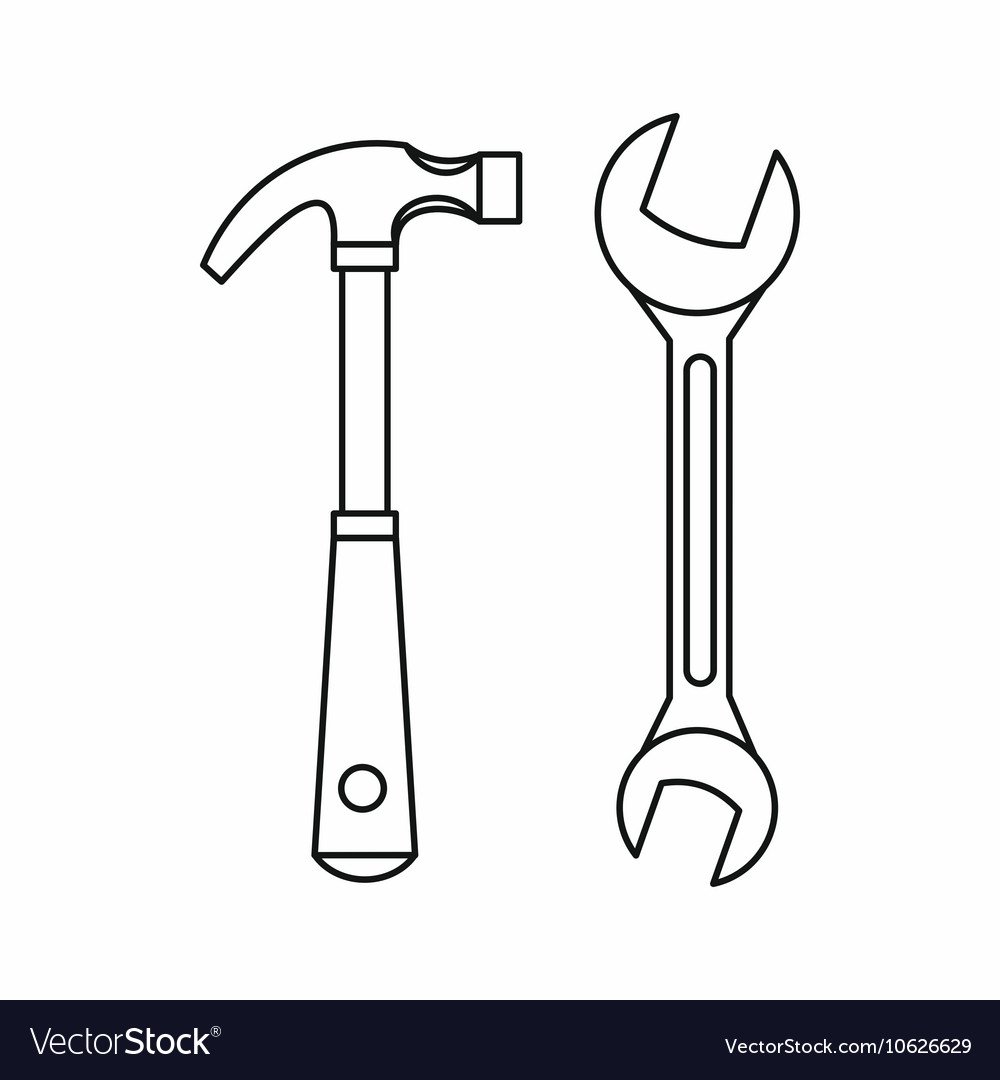 Молоток трафарет