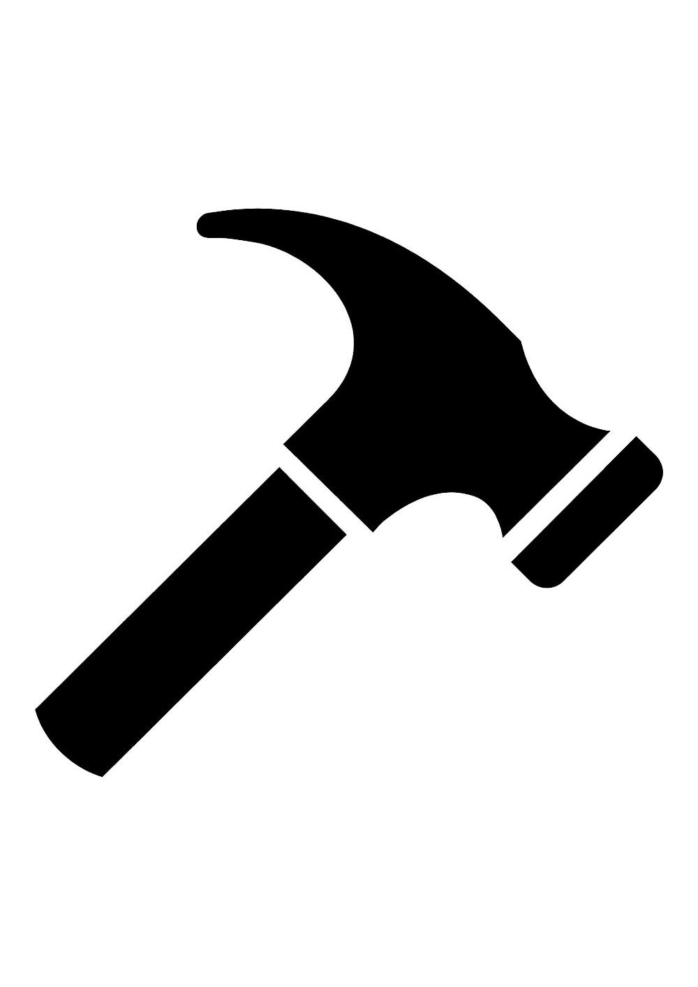 Трафарет молоток