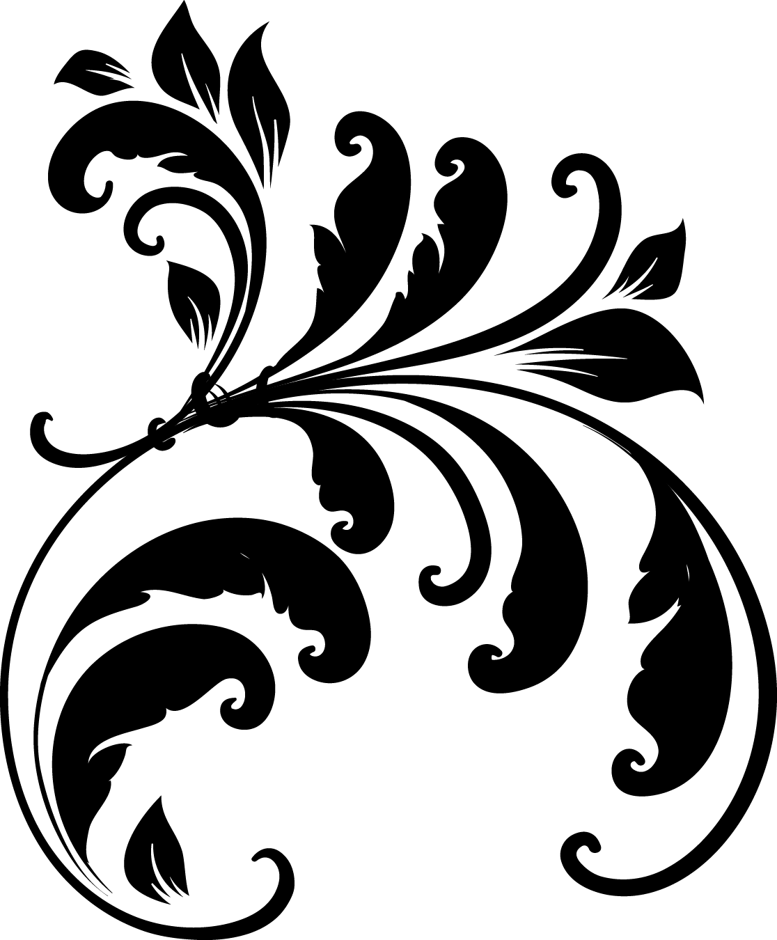 Орнамент завитки