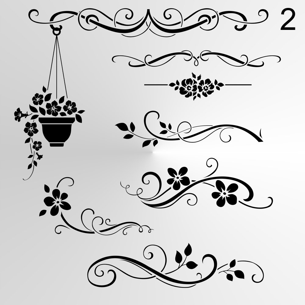 Вензеля Прованс вектор