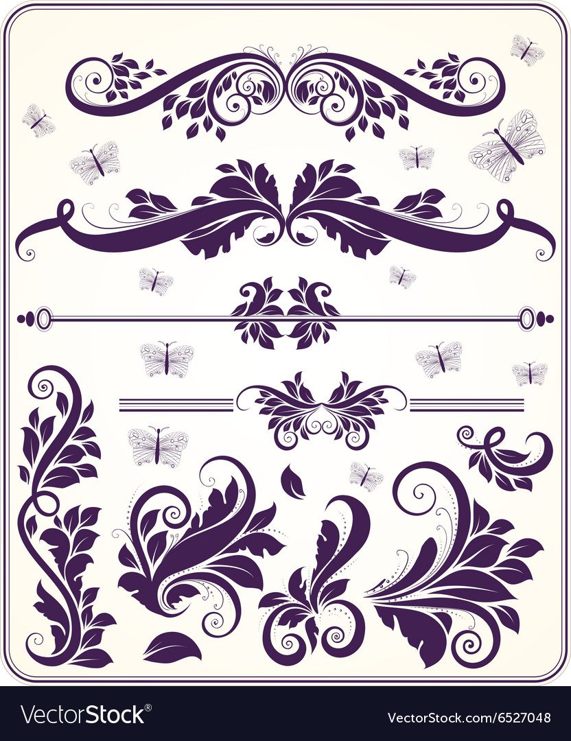 Винтажные орнаменты