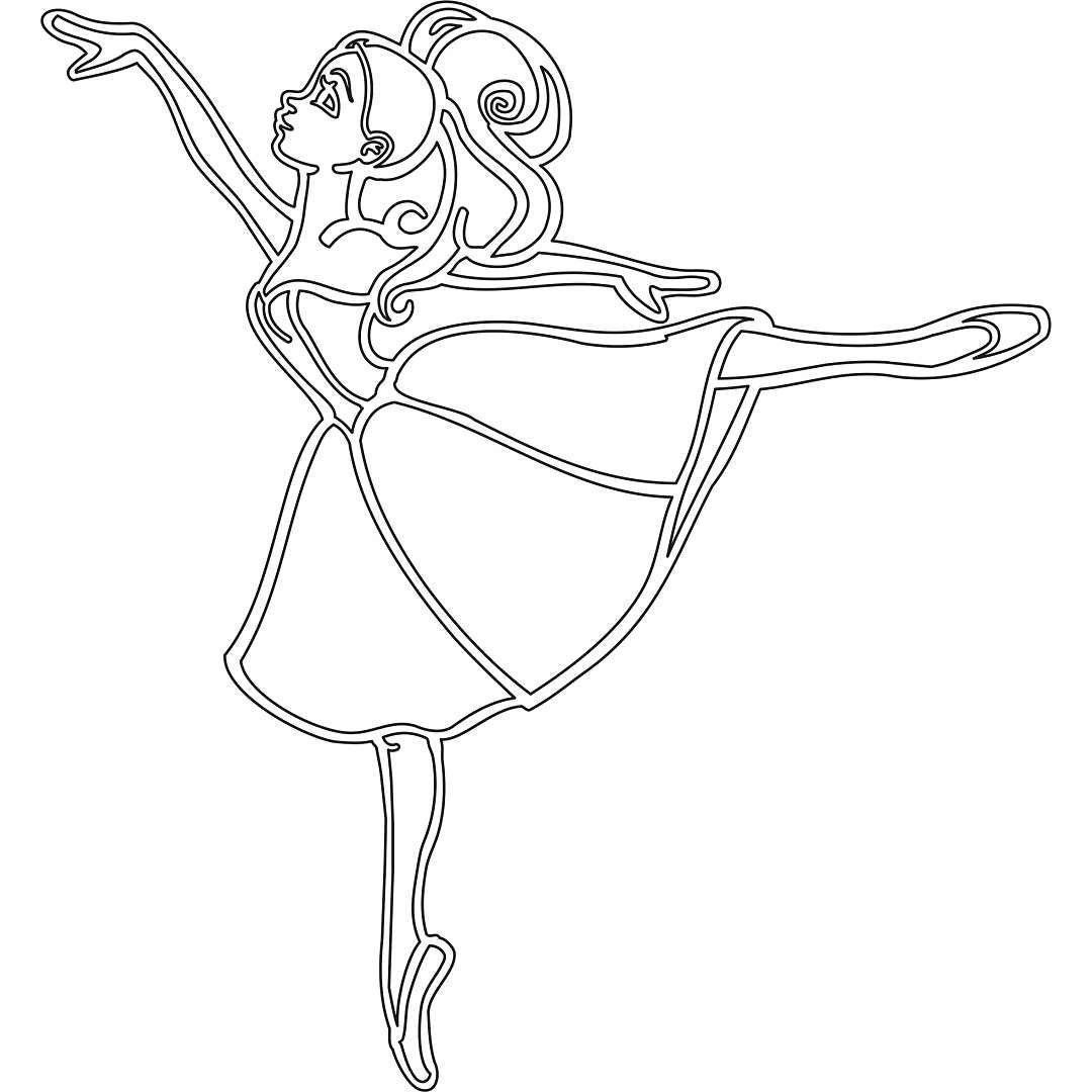 Вытынанки балерины