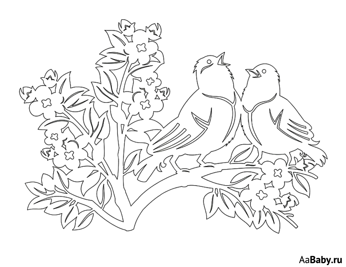 Весенние вытынанки