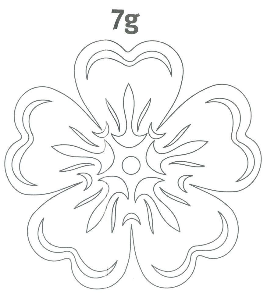 Вытынанка букет цветов