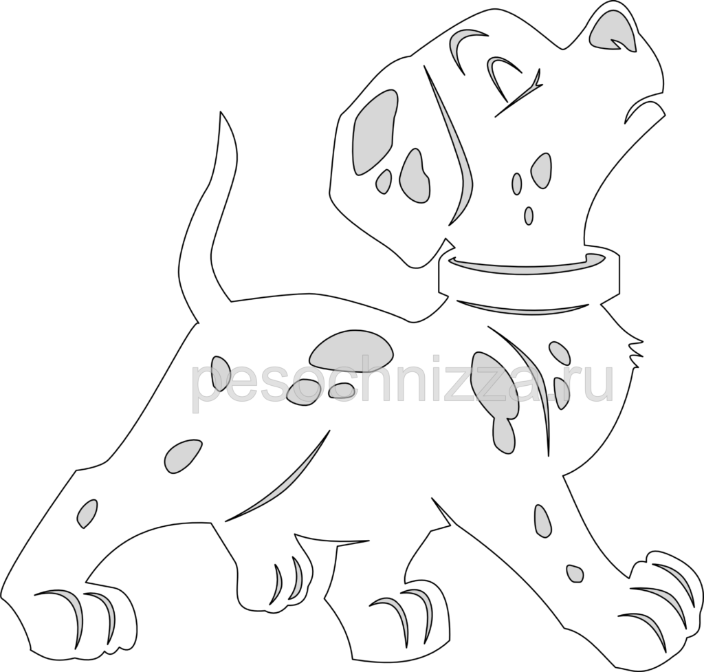 Вытынанка собака