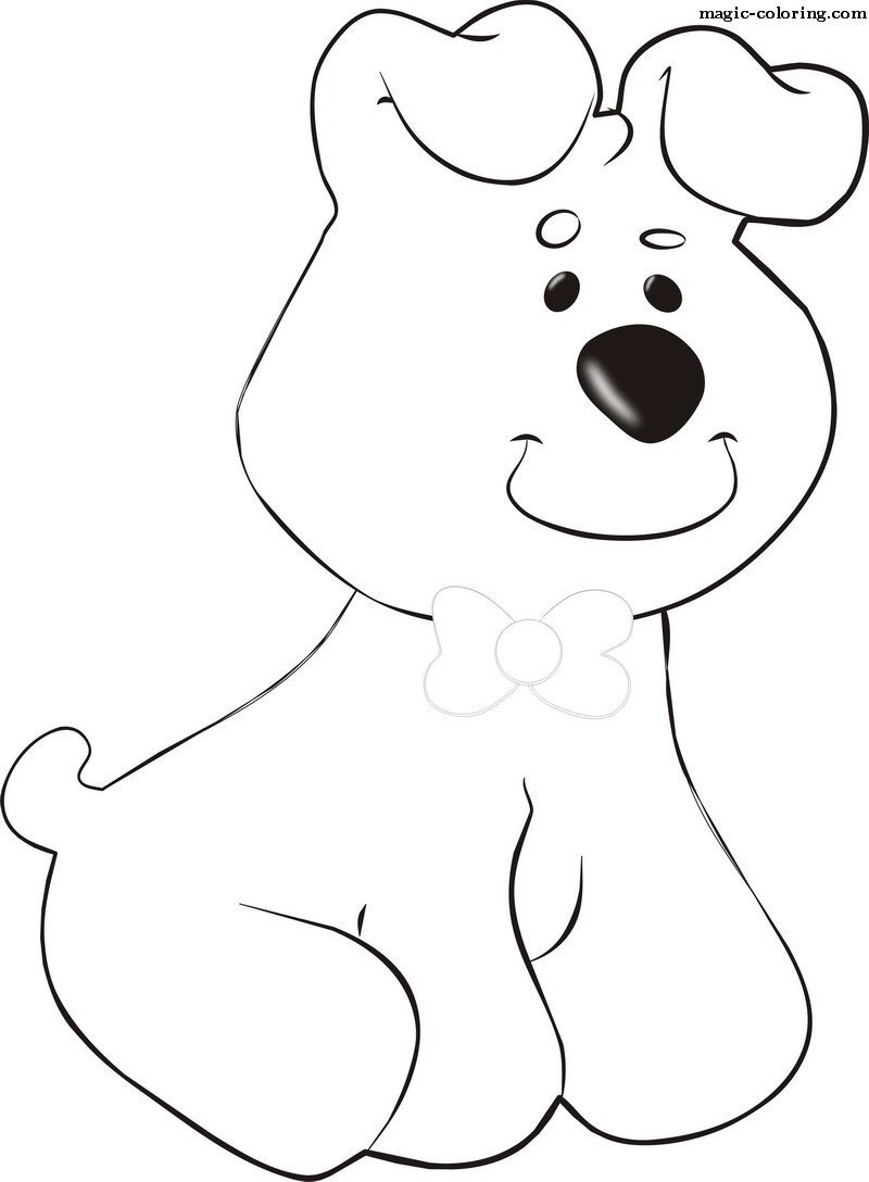 Трафарет собаки для аппликации