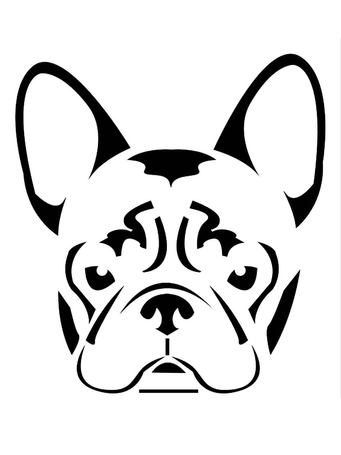 Французский бульдог силуэт