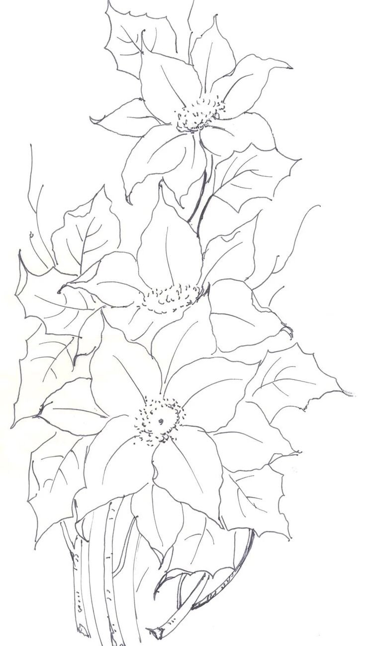 Эскиз росписи ткани