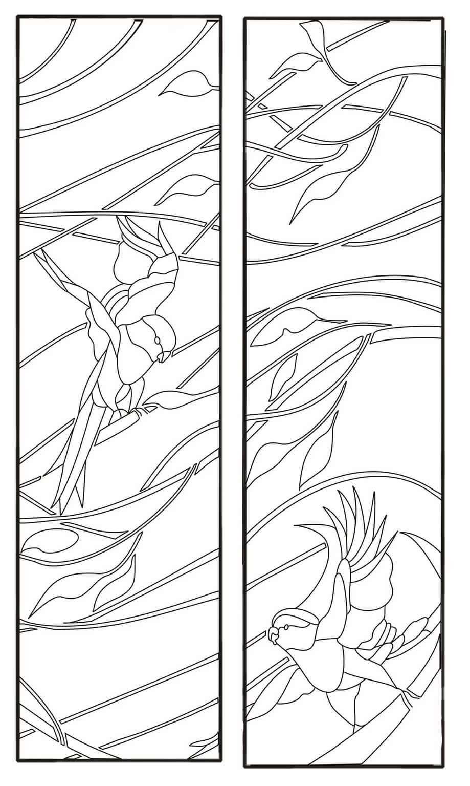 Витраж набросок