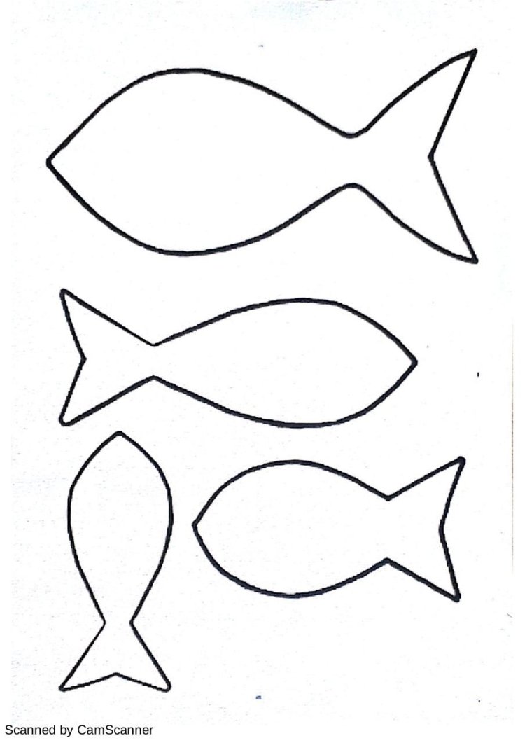 Трафарет "рыбки"