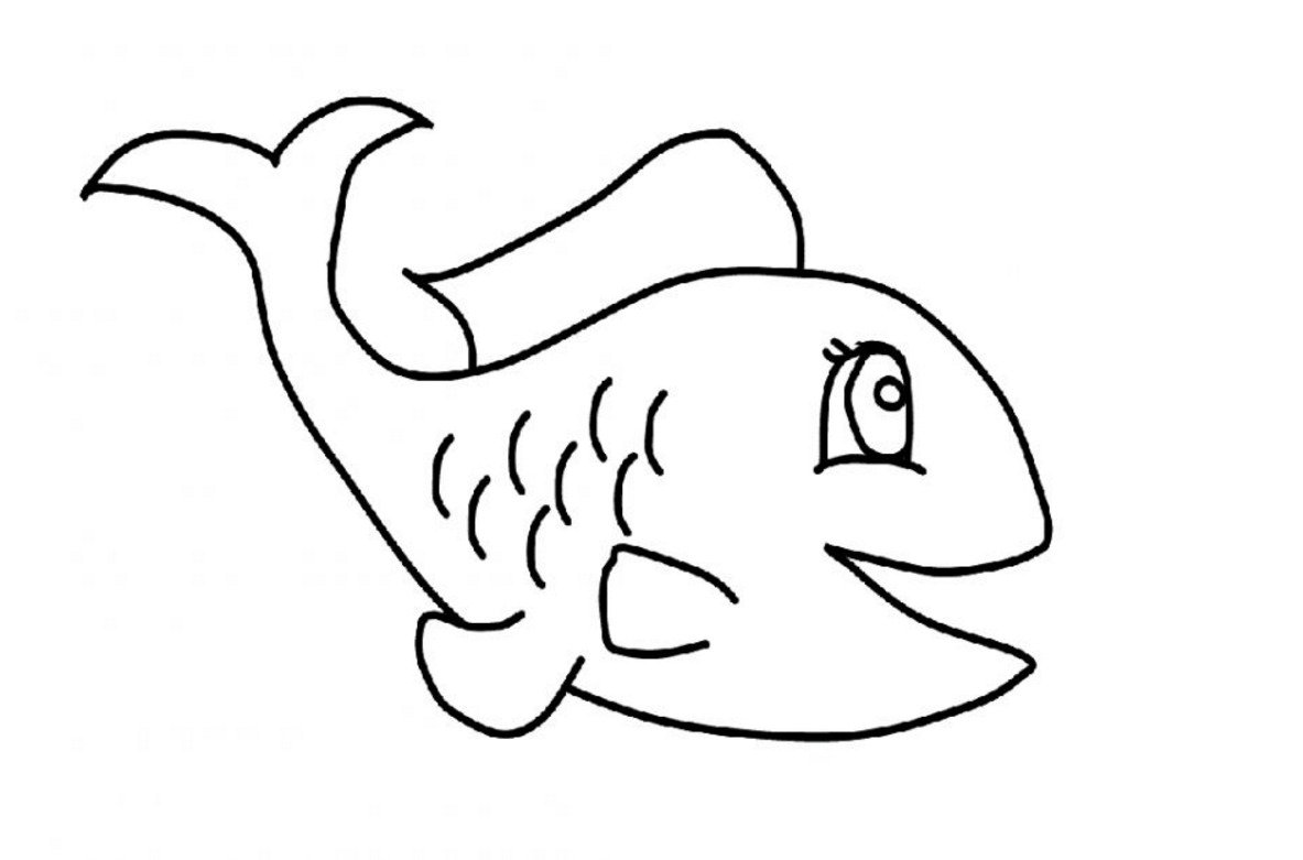 Раскраска рыбка