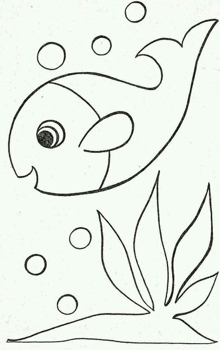 Контуры для аппликаций для детей