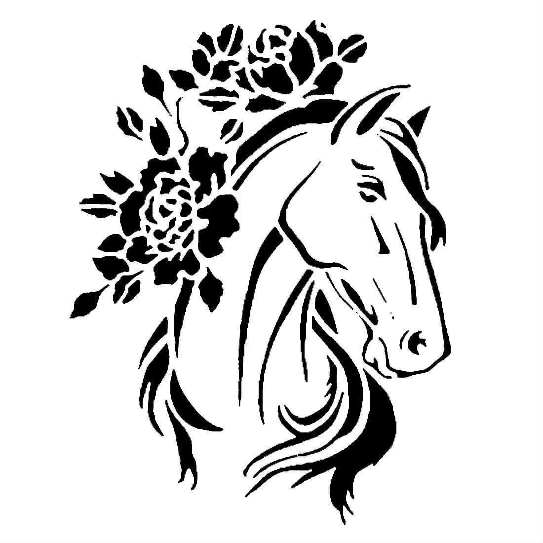 Лев для выжигания