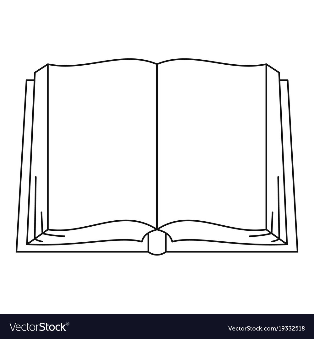 Открытая книга раскраска