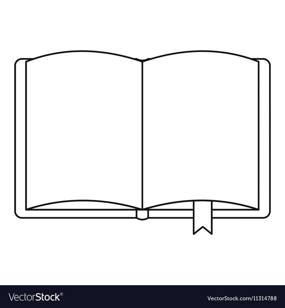 Книжка в открытом виде карандашом